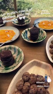 Estelle Lefébure a publié une vidéo du bruch du mariage de sa fille Ilona Smet qui s'esr mariée le 16 avril 2022 dans le Vaucluse, à la mairie de Lacoste.