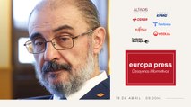 Desayuno Informativo Europa Press presidente del Gobierno de Aragón, Javier Lambán