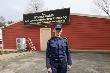 Sahil Güvenlik Komutanlığı'nın ilk kadın bot komutanı görev başında