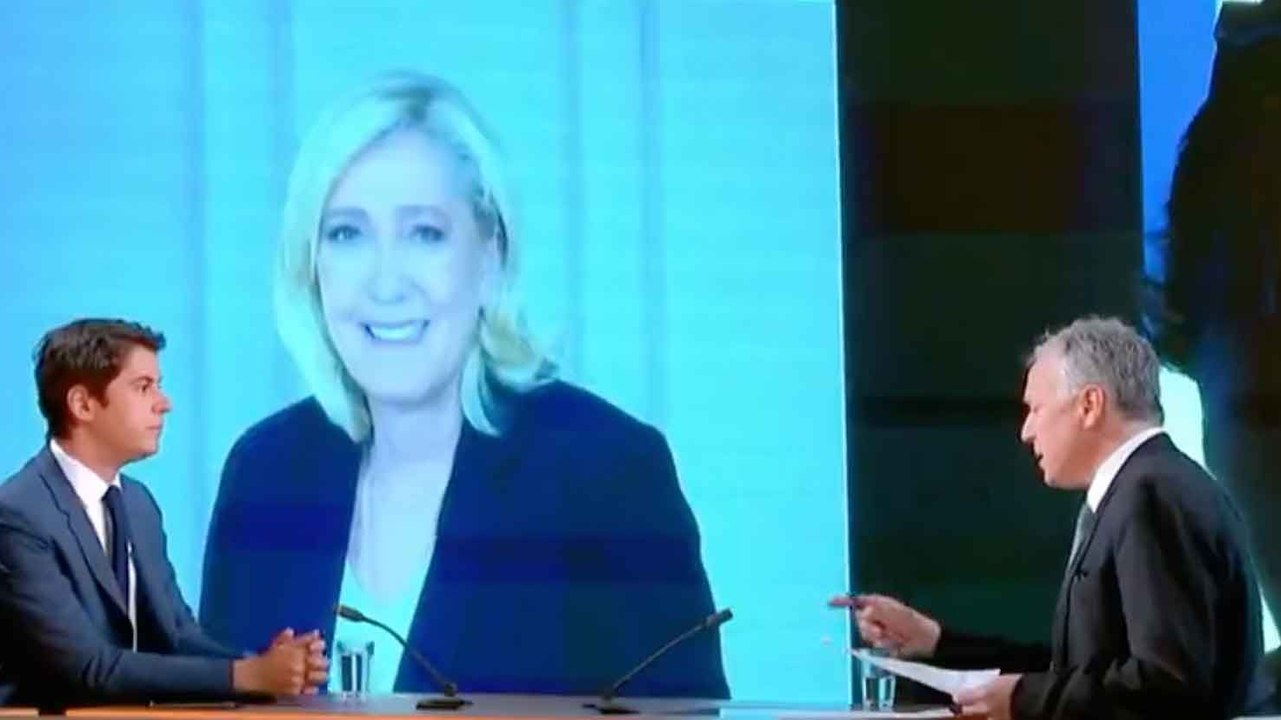 Gabriel Attal sur France 2 : "Marine Le Pen est endettée auprès de la Russie qui lui a fait un prêt. Si elle était élue nous serions les alliés de...