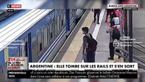 Argentine: Regardez les images impressionnantes d’une femme qui s’évanouit, tombe sous un train en marche et s'en sort indemne - VIDEO