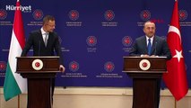 Dışişleri Bakanı Çavuşoğlu, Macaristan Dışişleri Bakanı Szijjarto ile ortak basın toplantısı düzenledi