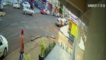 Vídeo mostra cadeirante sendo atropelada no Bairro Alto Alegre