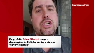 César Silvestri reage a declarações de Ratinho Junior e diz que 