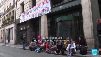 In France, undocumented migrants and their supporters protest for more rights