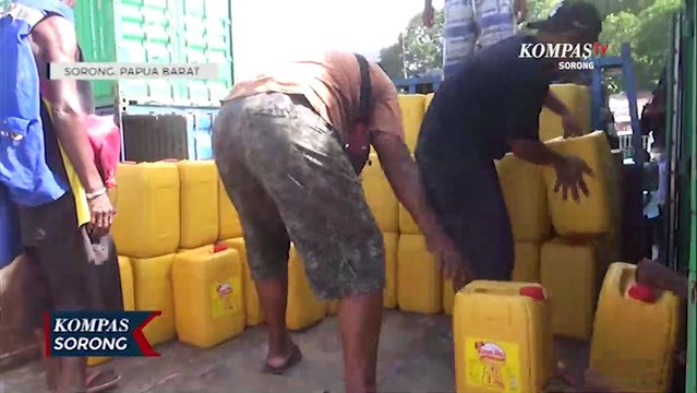 Satgas Pangan Polres Sorong Kota Pantau Penyaluran Minyak Goreng Subsidi Ke Gudang Distributor