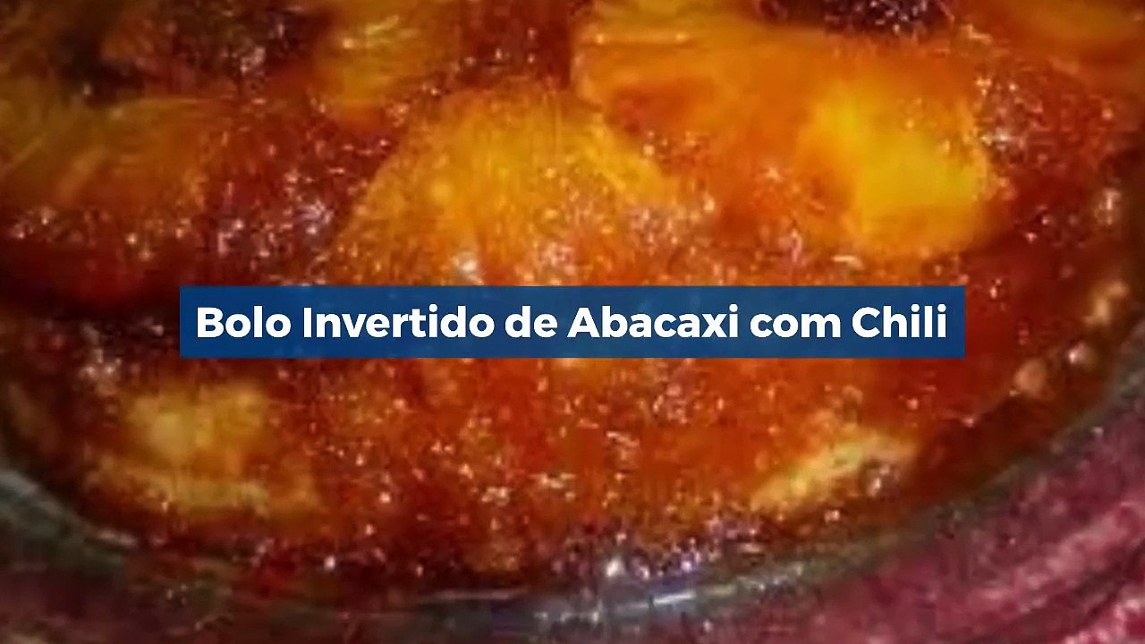 Bolo Invertido de Abacaxi com Chili