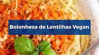 Bolonhesa de Lentilhas Vegan #Shorts