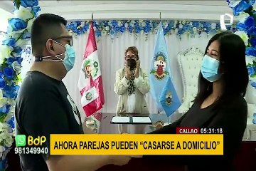Boda a domicilio: requisitos y cómo acceder a este servicio implementado por el Callao