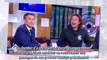 Emmanuel Macron les larmes aux yeux - son incroyable fou rire face à Bertrand Chameroy dans C à vous