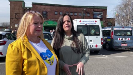 We meet people in Leeds sending shoeboxes of hope to Ukraine