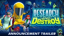 Tráiler de anuncio de Research and Destroy, un desenfadado videojuego de acción muy colorido