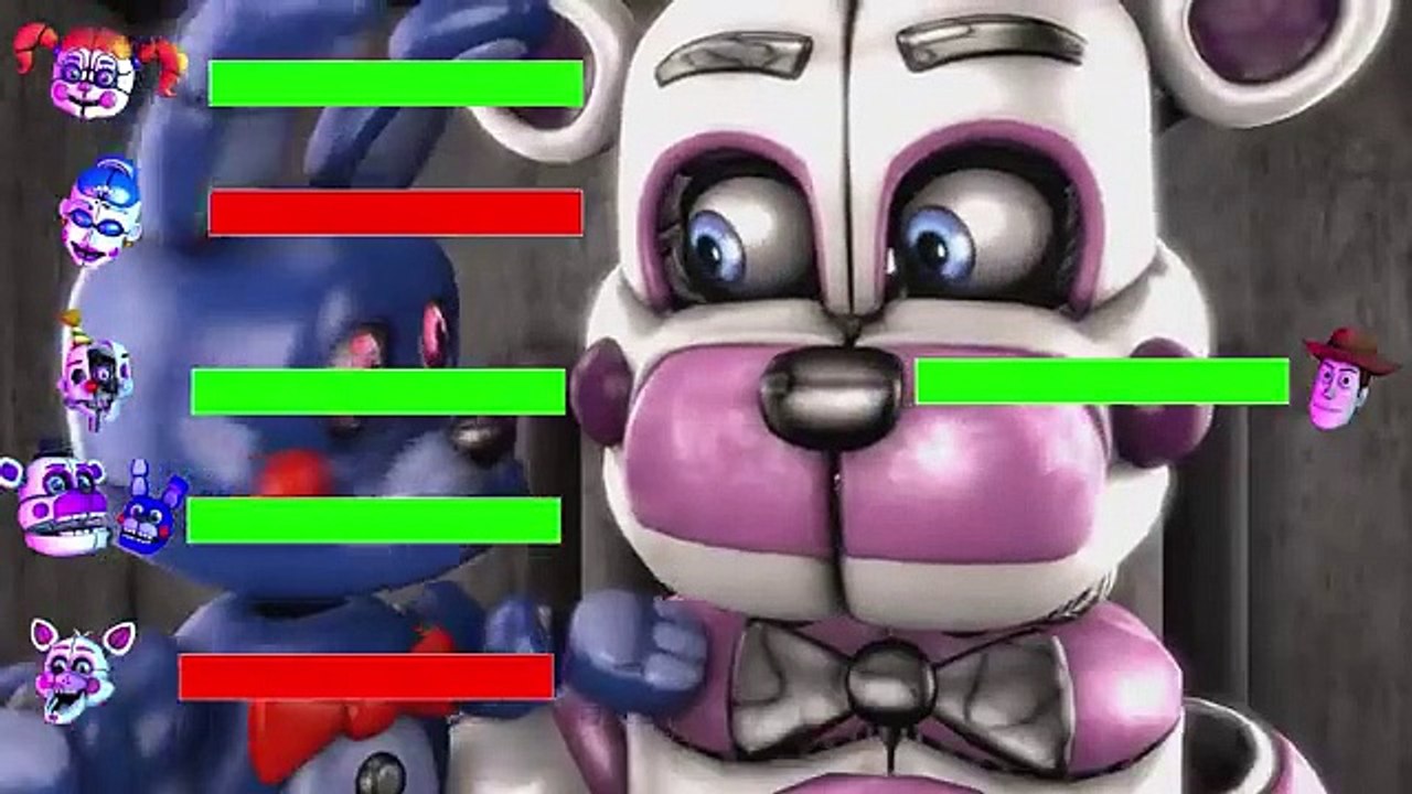 FNAF SFM TOY STORY 4 FORKY AND WOODY VS SISTER LOCATION ANIMATRONICS Toy Story 4 Animation WITH HEA