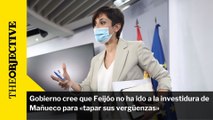 Gobierno cree que Feijóo no ha ido a la investidura de Mañueco para «tapar sus vergüenzas»