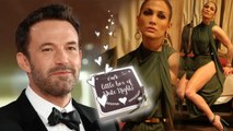 Sweet message as JLo steps out in blue dress for date night with Ben Affleck