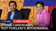 Pacquiao rejects Moreno's 'Leni withdraw' call – campaign manager
