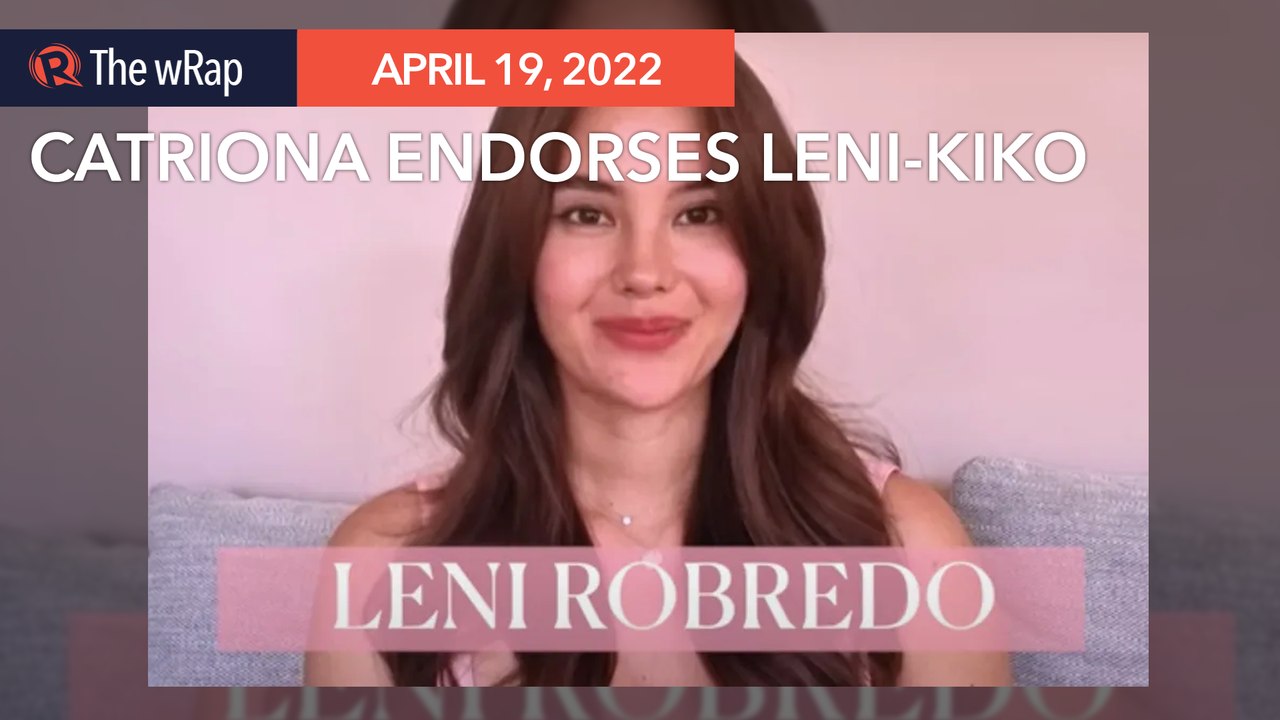 Miss Universe 2018 Catriona Gray endorses Leni Robredo for president