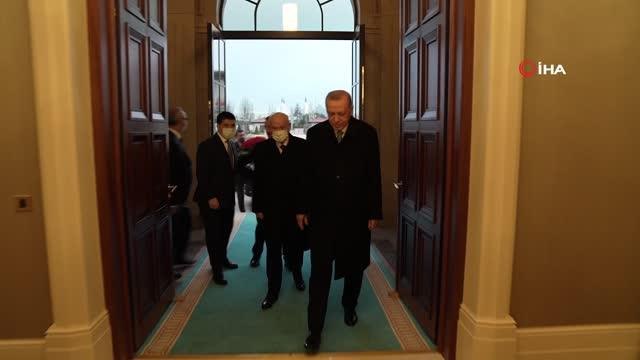 Cumhurbaşkanı Erdoğan ile MHP lideri Bahçeli iftar sofrasında bir araya geldi