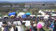 Krakow'da geleneksel Rekawka Slav Festivali iki yıl aradan sonra düzenlendi
