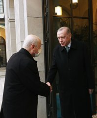 Cumhurbaşkanı Erdoğan, MHP lideri Bahçeli'yi iftarda kabul etti