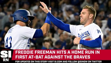 Freddie Freeman Hits a Home Run in First At-Bat Against the Braves