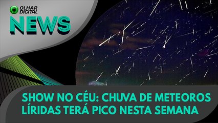 下载视频: Ao Vivo | Show no céu: chuva de meteoros Líridas terá pico nesta semana | 19/04/2022 | #OlharDigital