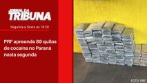 PRF apreende 89 quilos de cocaína no Paraná nesta segunda_