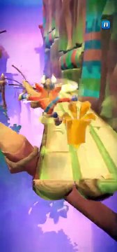 Frosty Pink Elephant Battle Run Gameplay On The Great Gate - Crash Bandicoot: On The Run!