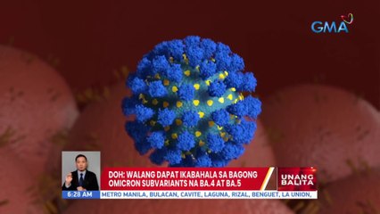 DOH: Walang dapat ikabahala sa bagong Omicron subvariants na BA.4 at BA.5 | UB