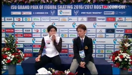 CoR16 - Commentators mention Hanyu (ESP ITA)