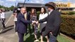 Labor leader Anthony Albanese campaigning in Queensland ahead of first election debate