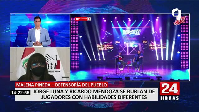 Defensoría sobre burlas de Jorge Luna y Ricardo Mendoza: Ministerio Público debe tomar acciones