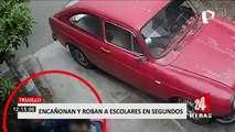 Trujillo: delincuentes encañonan y roban a escolares