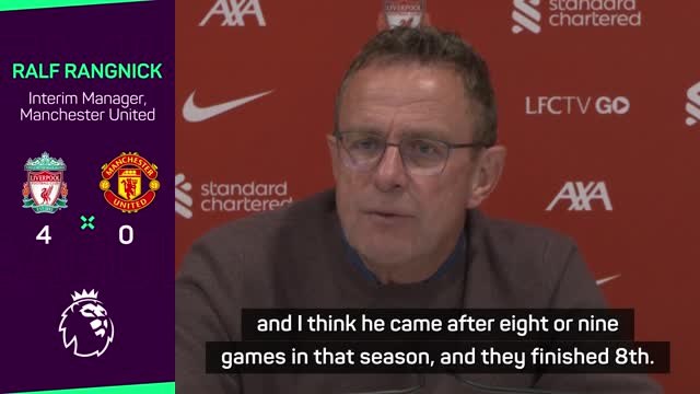 Rangnick admits Liverpool are much better than United after 4-0 hammering