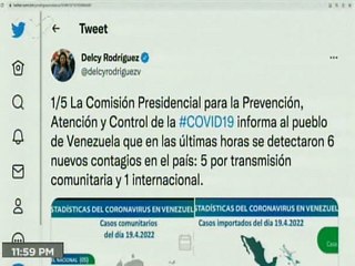 COVID-19 | Venezuela registró 5 casos comunitarios, 1 importado y 514.962 pacientes recuperados