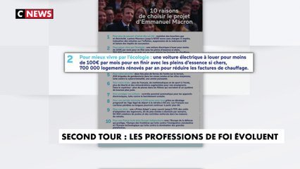 Second tour : les professions de foi évoluent