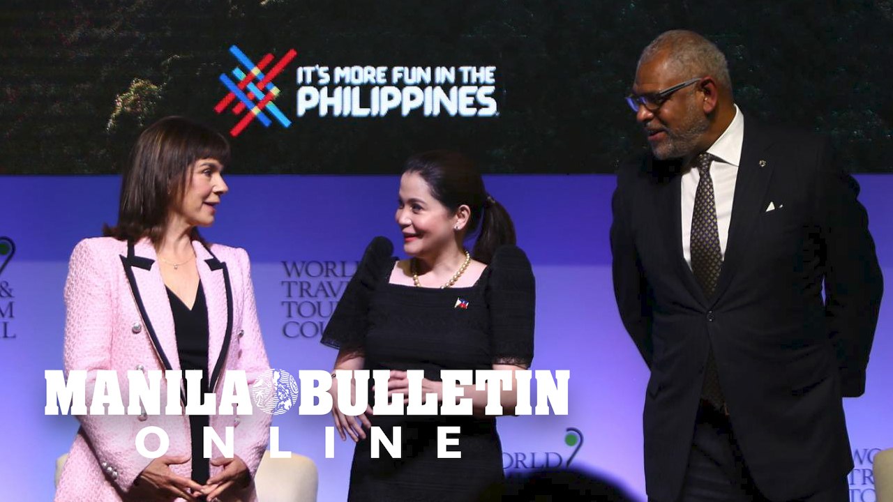 Tourism Sec. Bernadette Romulo-Puyat talks to t...