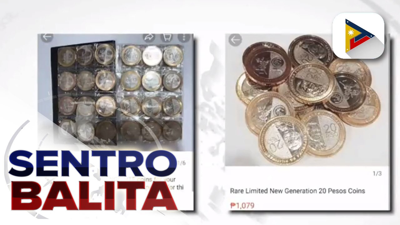 BSP, nagbabala vs. mga nagbebenta online ng 20-peso coin at 5-peso enhanced coins sa mataas na halaga