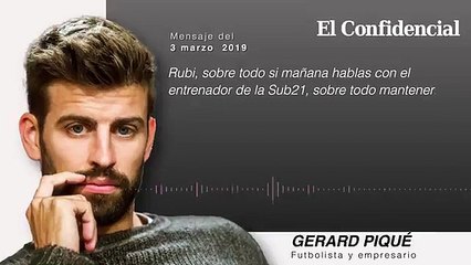 El audio de Piqué a Rubiales pidiéndole ir a los JJOO / El Confidencial