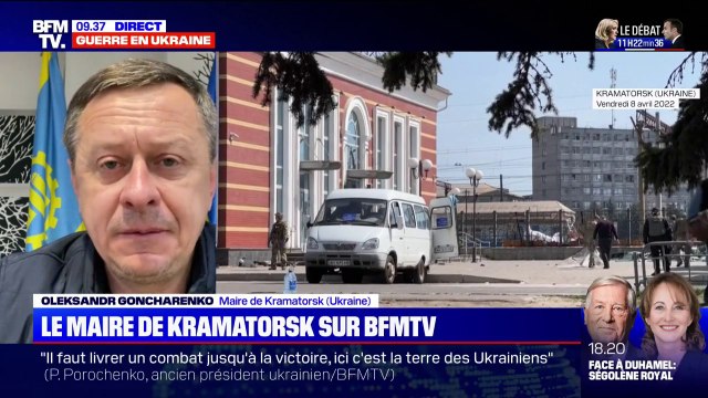 Selon le maire de Kramatorsk, 165.000 civils ont été évacués et il reste 50.000 personnes qui n'ont pas pu quitter la zone