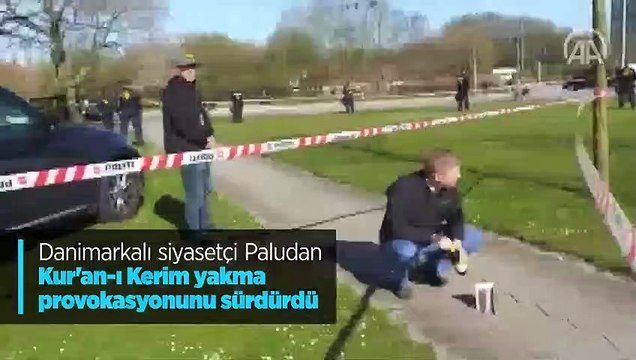 Danimarkalı siyasetçi Paludan Kur'an-ı Kerim yakma provokasyonunu sürdürdü