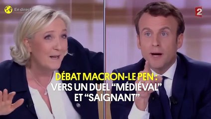Débat Macron-Le Pen : vers un duel “médiéval” et “saignant”