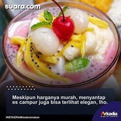 Gak Asal Seruput! Cewek Tunjukkan Cara Makan Es Campur Versi Elegan