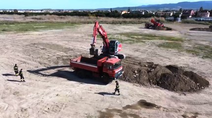 Cagliari - Vigili del Fuoco, abilitazione a conduzione mezzi movimento terra (20.04.22)