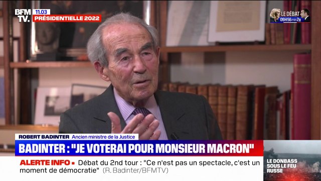 Robert Badinter: J'ai vu naître le Parti socialiste, hélas, je l'aurais vu mourir aussi