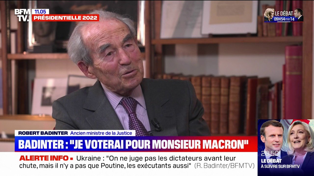 Robert Badinter sur la guerre en Ukraine: "On ne juge pas les dictateurs avant leur chute"