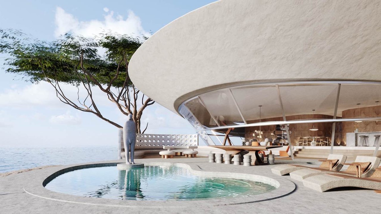 Villa Glam in Ibiza, Spain Concept Design by Aurora Saboir Design