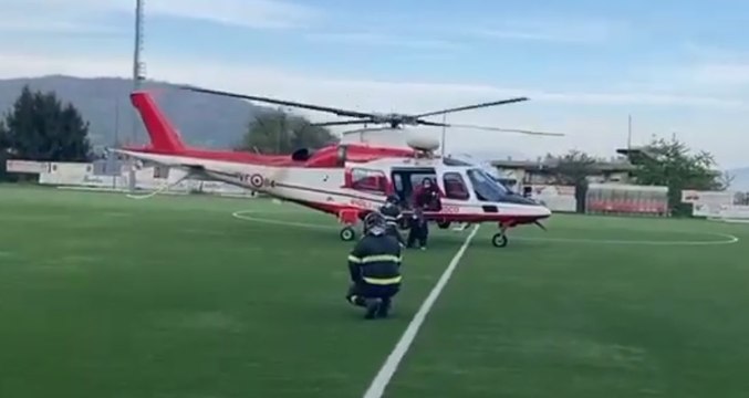 Baveno (VCO) - Escursionisti tedeschi recuperati dai Vigili del Fuoco sul Monte Camoscio (20.04.22)