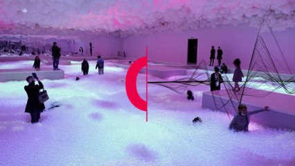 Pop Air, an "inflatable experience" at the Grande Halle de La Villette in Paris