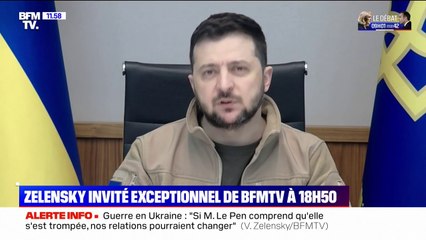Volodymyr Zelensky sur BFMTV: "La guerre a commencé il y a 8 ans"